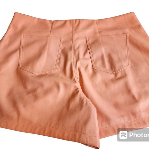AVEC LES FILLES NEW ORANGE PLETHER SHORTS SIZE 1X - Picture 2 of 6